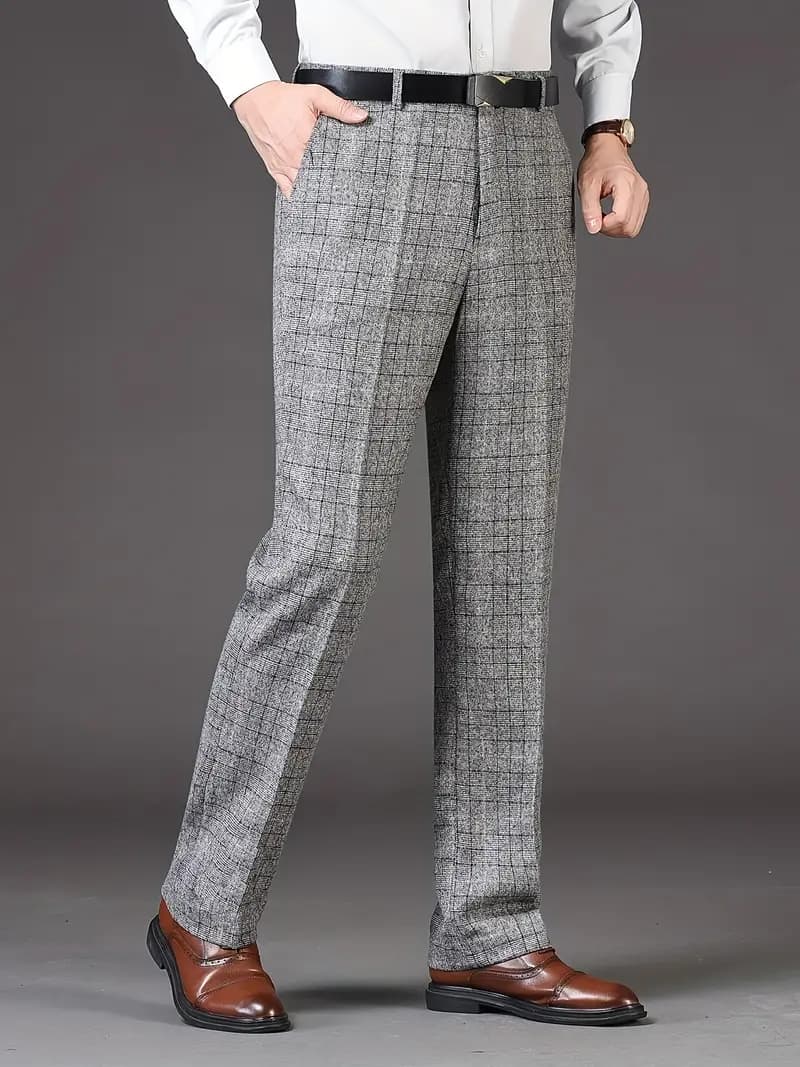 Ben | Men's chequered trousers