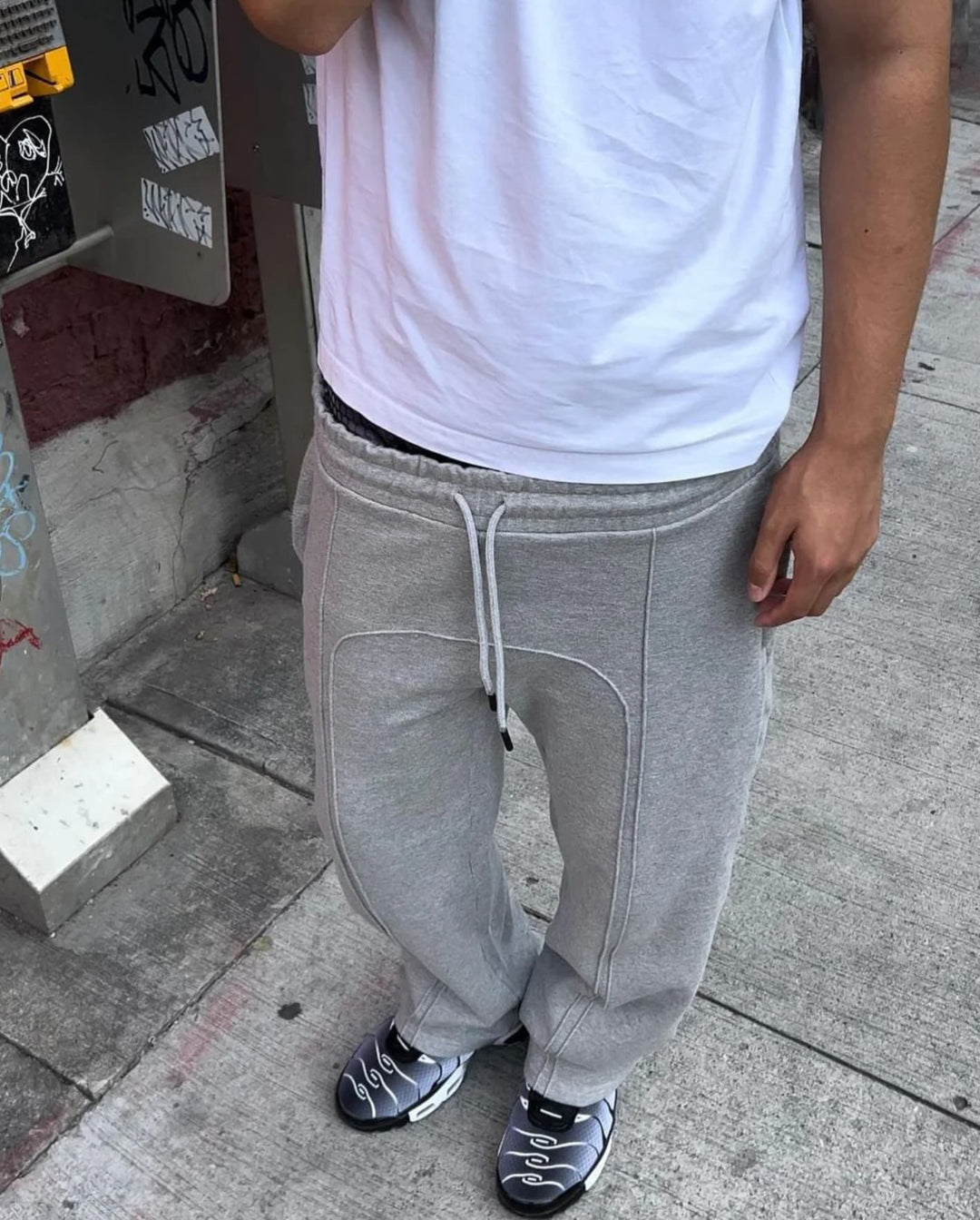 Nils | Retro Splicing Oversized Sweatpants