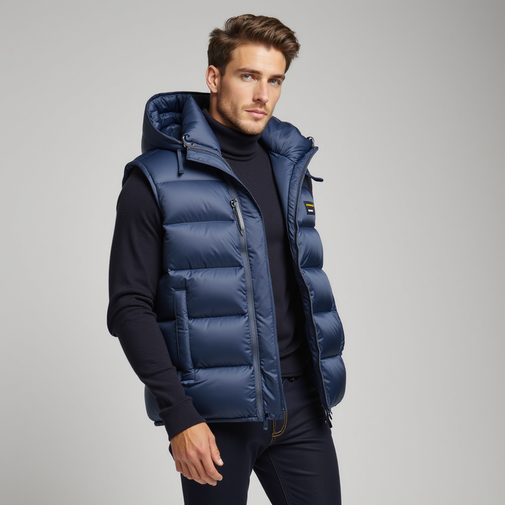 Antoine | Insulated waistcoat with hood