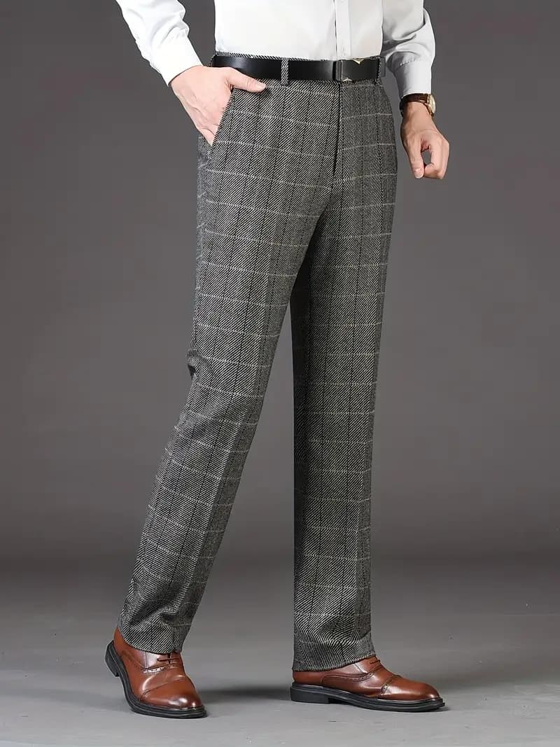 Ben | Men's chequered trousers