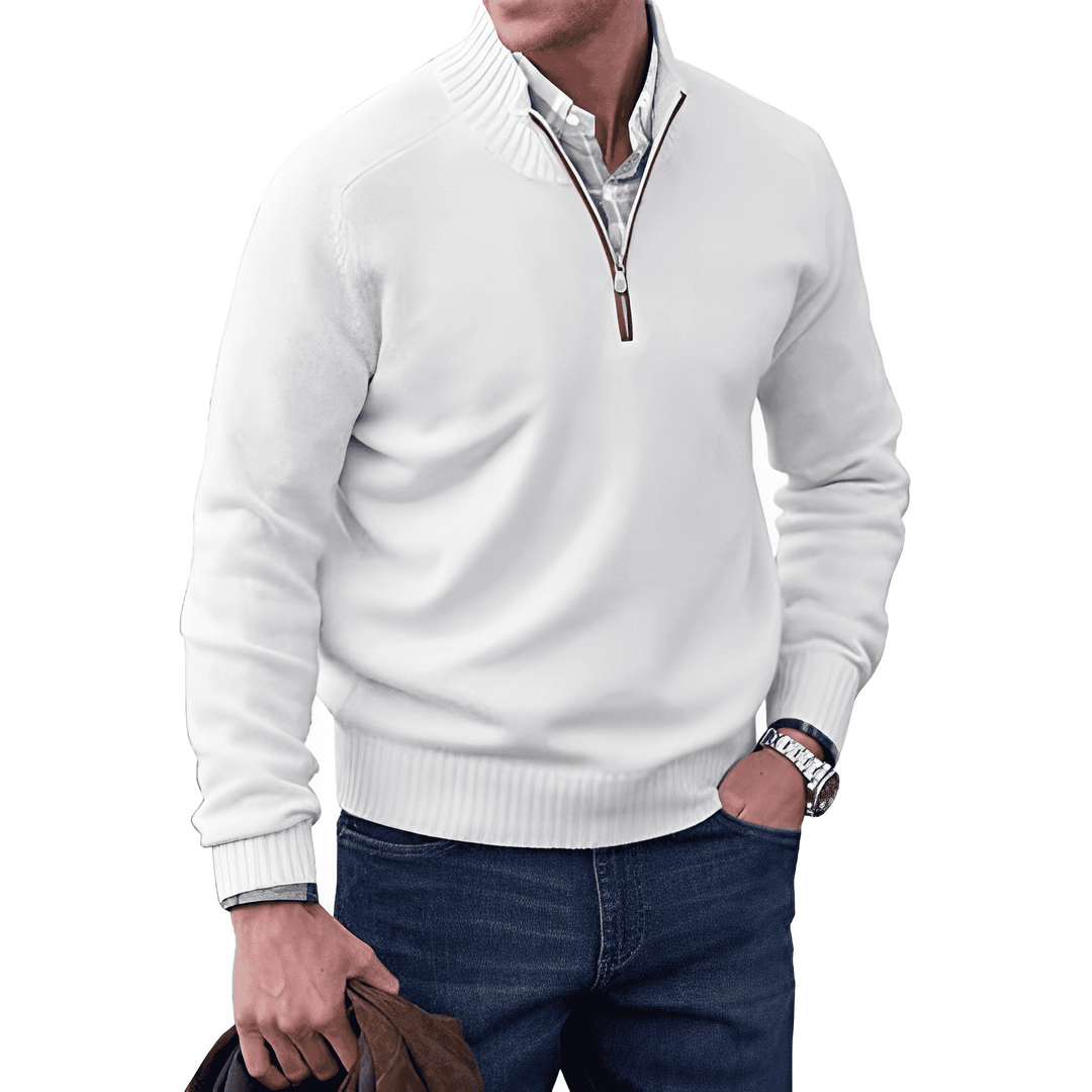 Jones | Casual Quarter-Zip Sweater