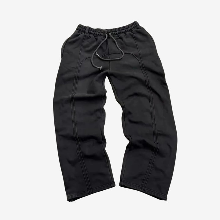 Nils | Retro Splicing Oversized Sweatpants