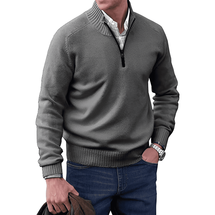 Jones | Casual Quarter-Zip Sweater