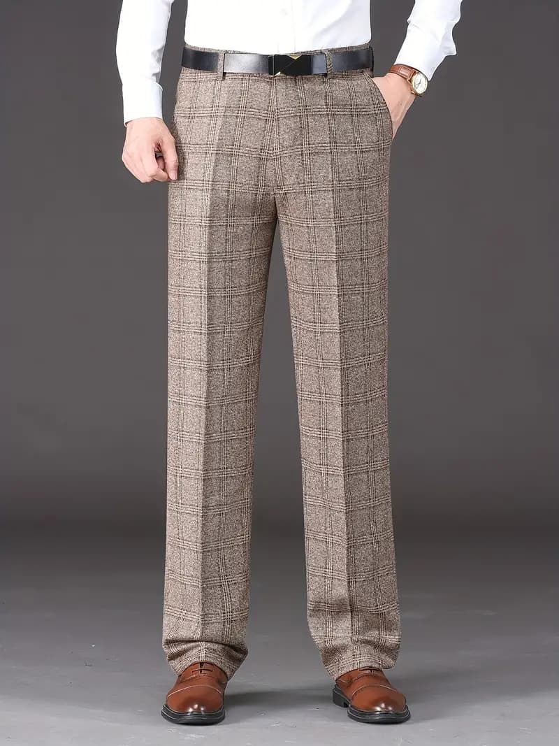 Ben | Men's chequered trousers