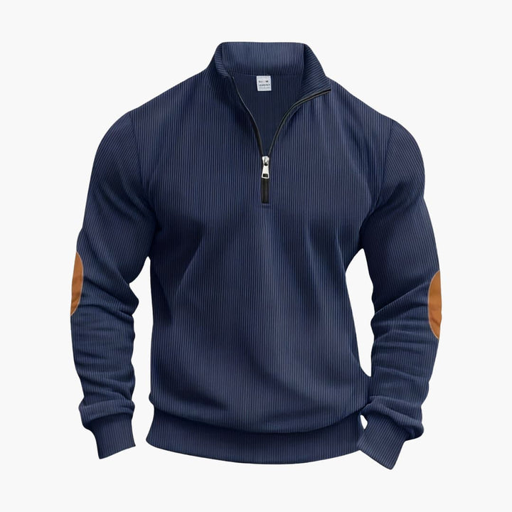 Noah | Elbow patch quarter-zip