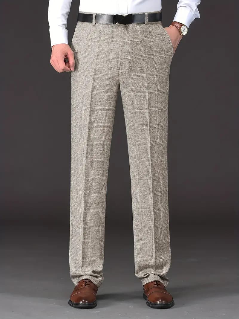 Ben | Men's chequered trousers