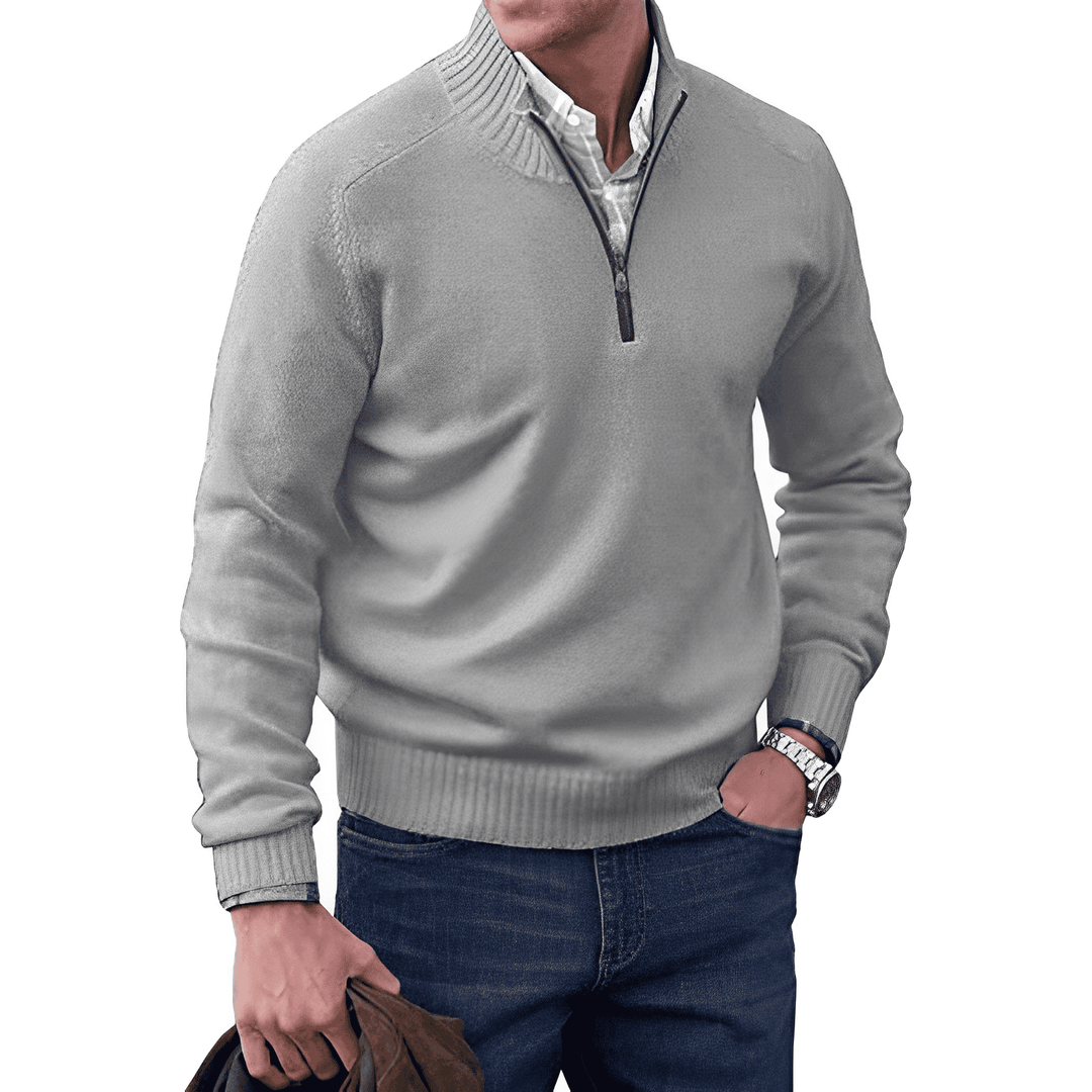 Jones | Casual Quarter-Zip Sweater