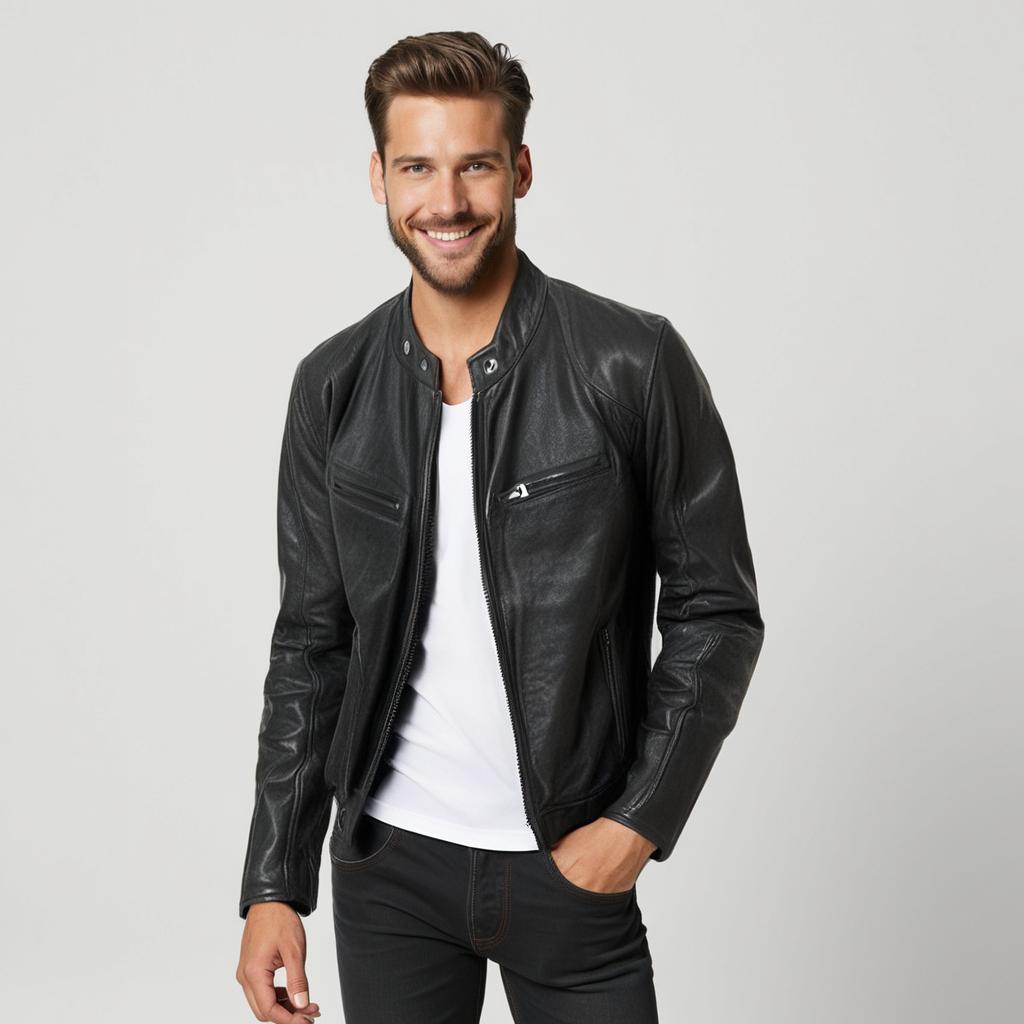 Raffaele | Timeless leather jacket