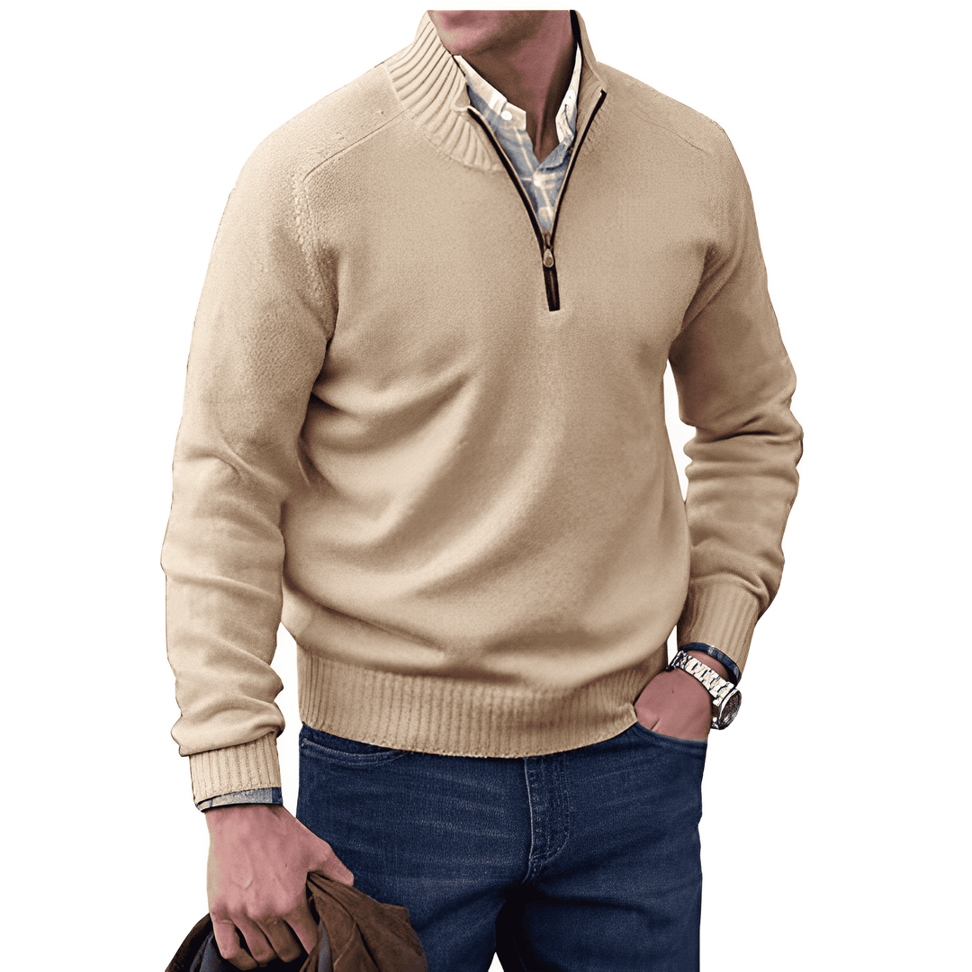 Jones | Casual Quarter-Zip Sweater