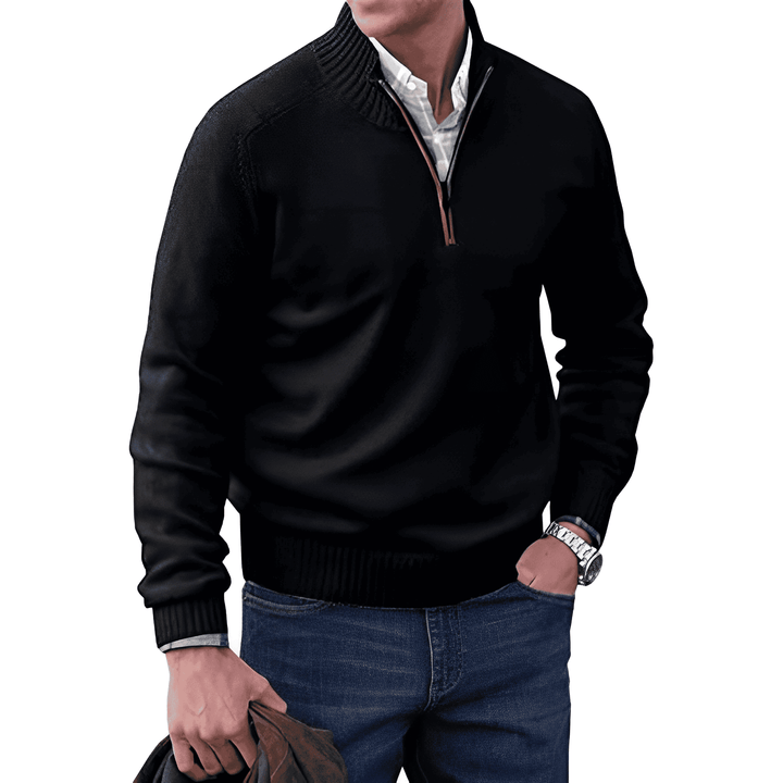 Jones | Casual Quarter-Zip Sweater