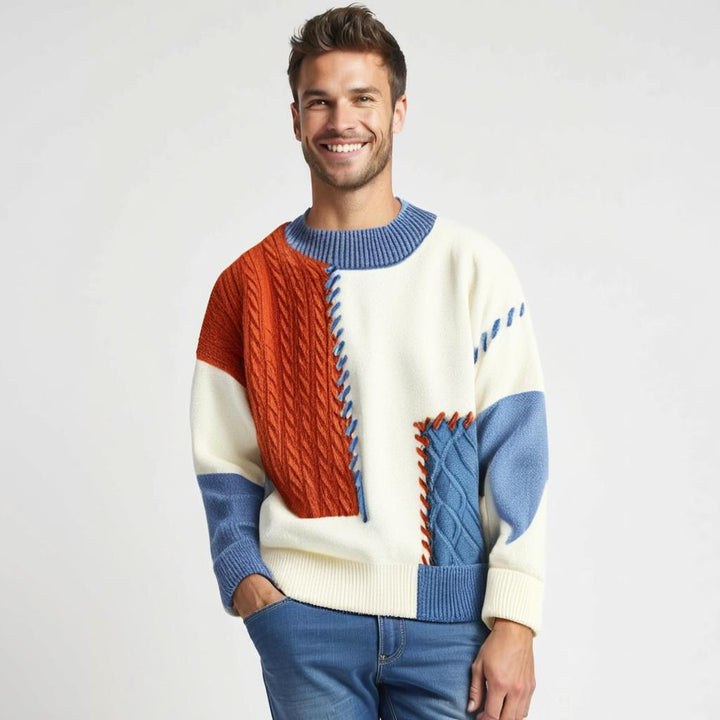 Sandro | Patchwork Sweater