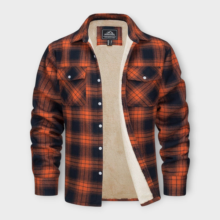 Klaus | Lined chequered shirt jacket