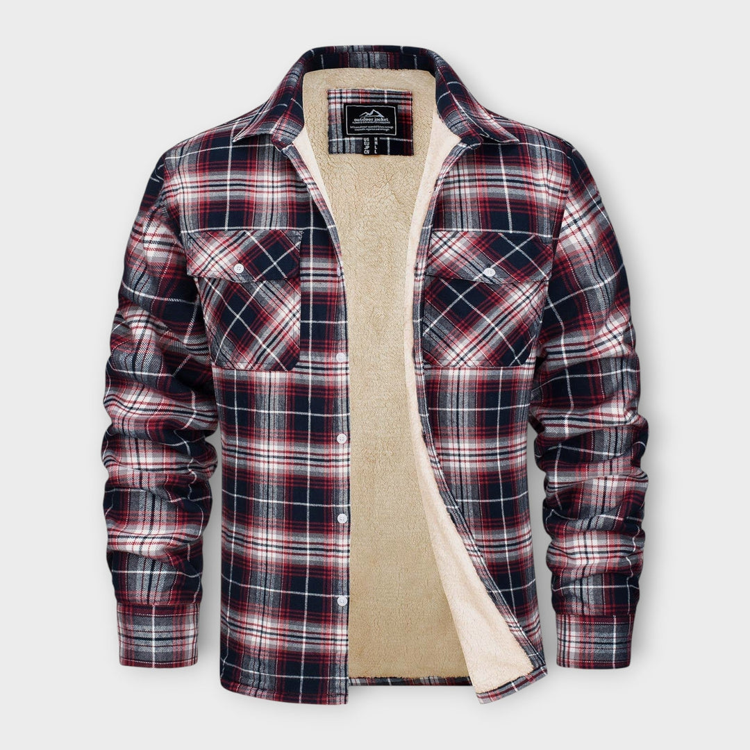 Klaus | Lined chequered shirt jacket