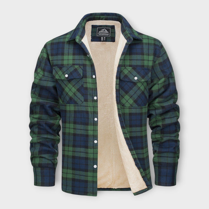 Klaus | Lined chequered shirt jacket