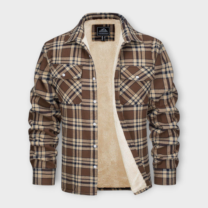 Klaus | Lined chequered shirt jacket