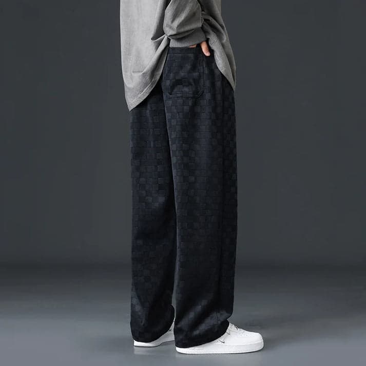 Julian | Stylish jogging trousers with checked pattern