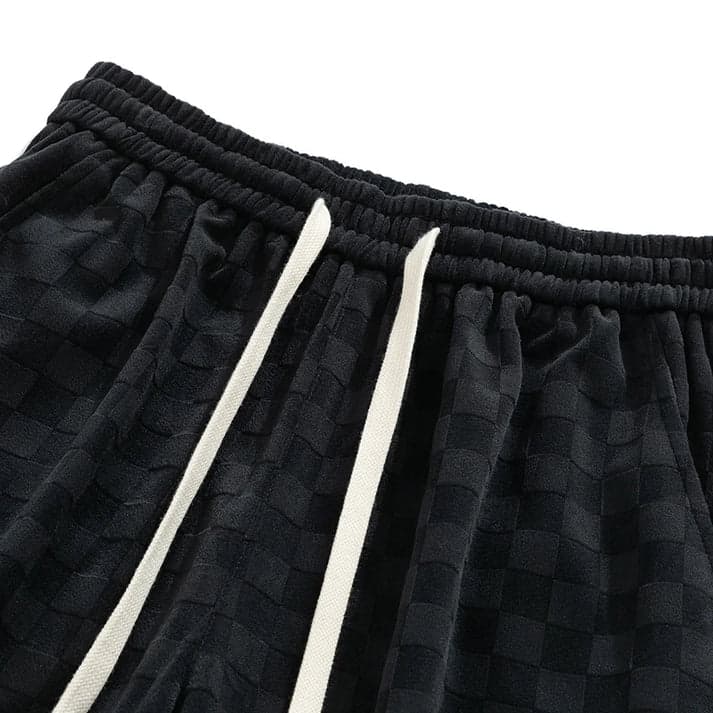 Julian | Stylish jogging trousers with checked pattern