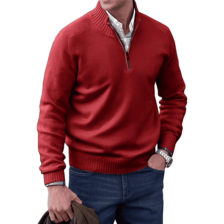 Jones | Casual Quarter-Zip Sweater