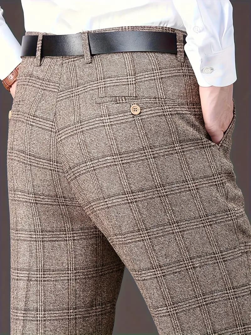 Ben | Men's chequered trousers