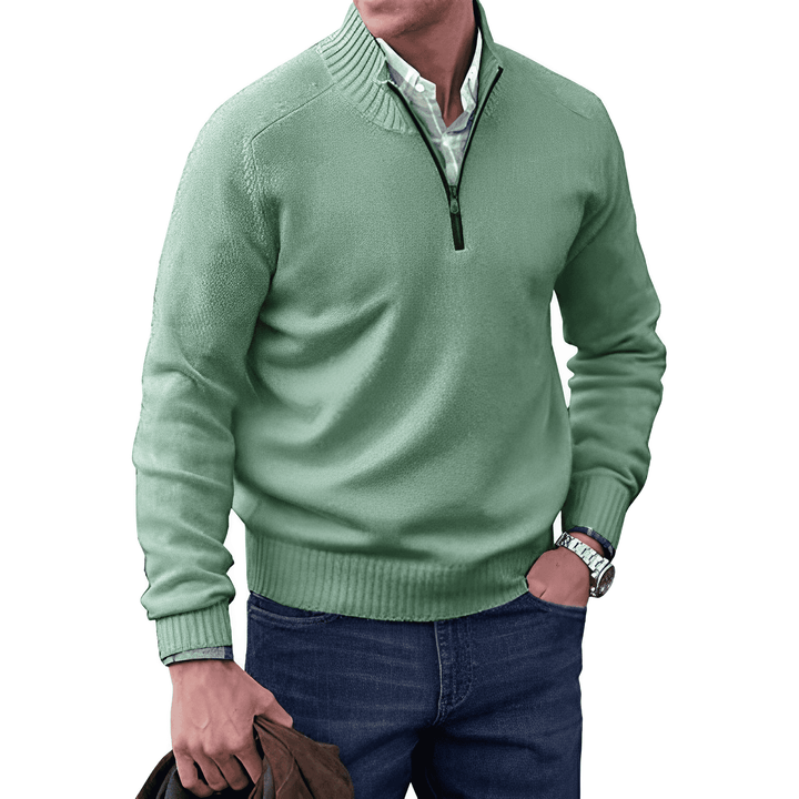 Jones | Casual Quarter-Zip Sweater