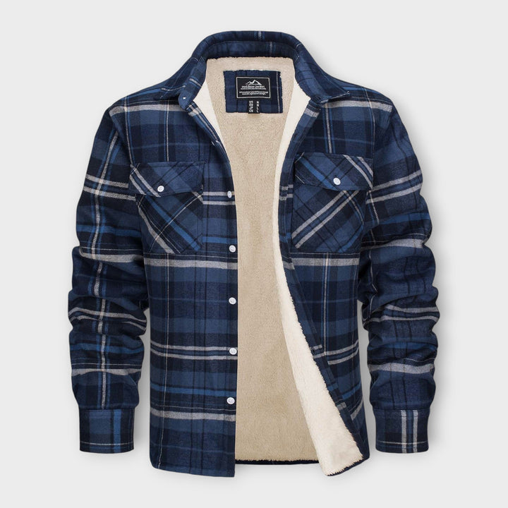 Klaus | Lined chequered shirt jacket