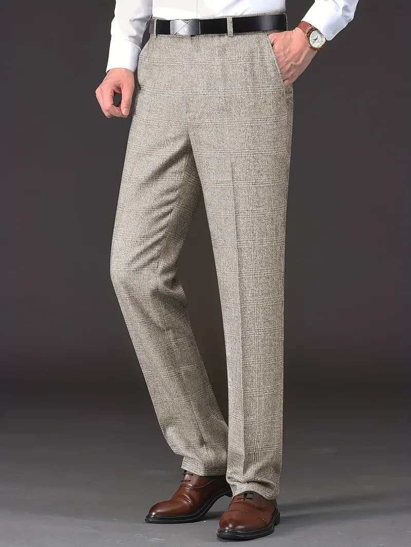 Ben | Men's chequered trousers