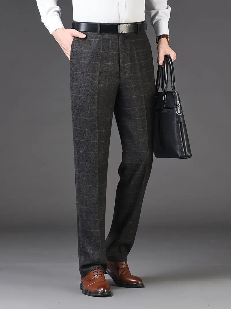 Ben | Men's chequered trousers