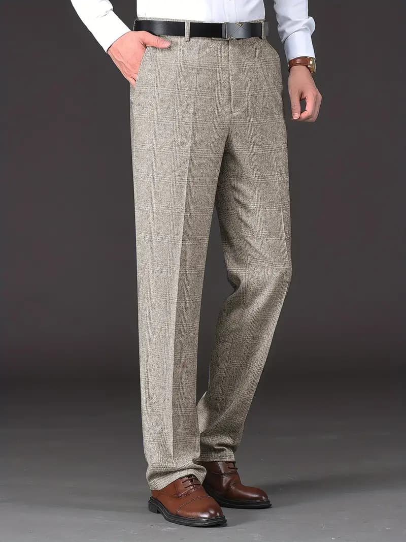 Ben | Men's chequered trousers